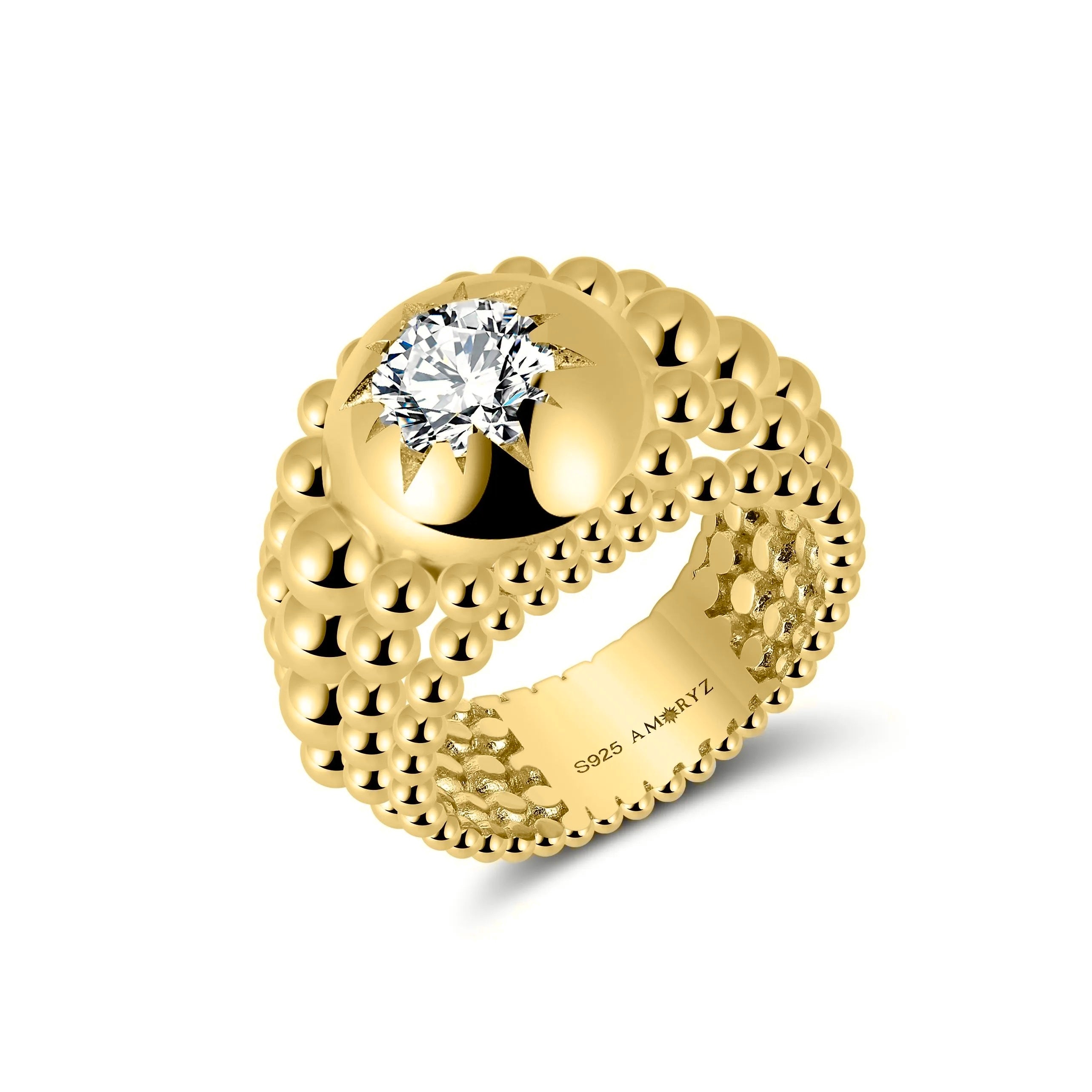 STELLI RING 14K Yellow Gold Vermeil