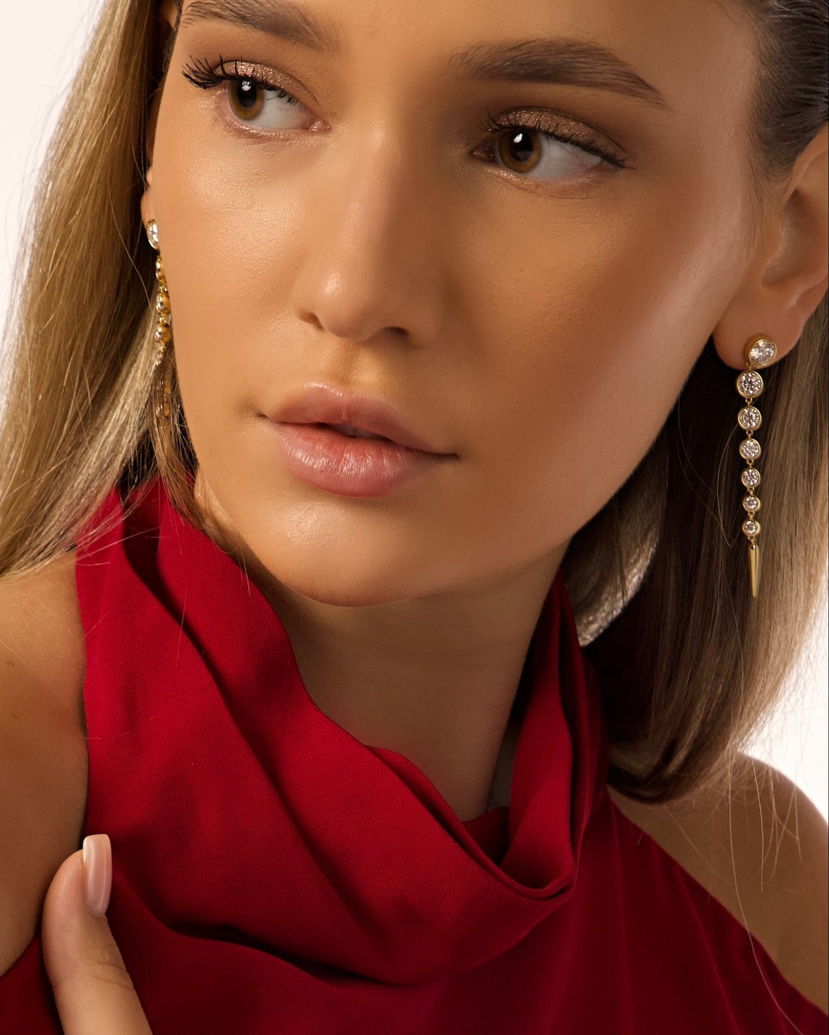 ETERI LONG EARRINGS 14K Gold Vermeil