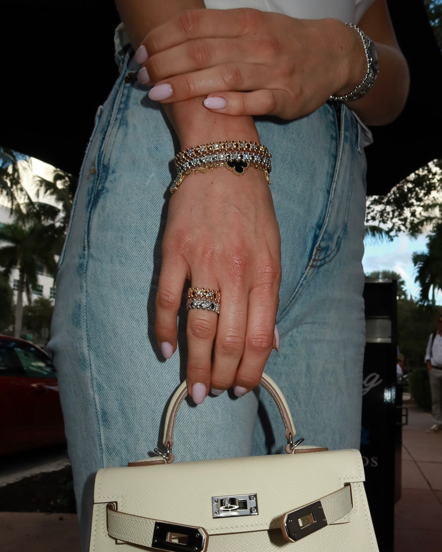 خاتم مورو مطلي بالذهب عيار 18 قيراطًا