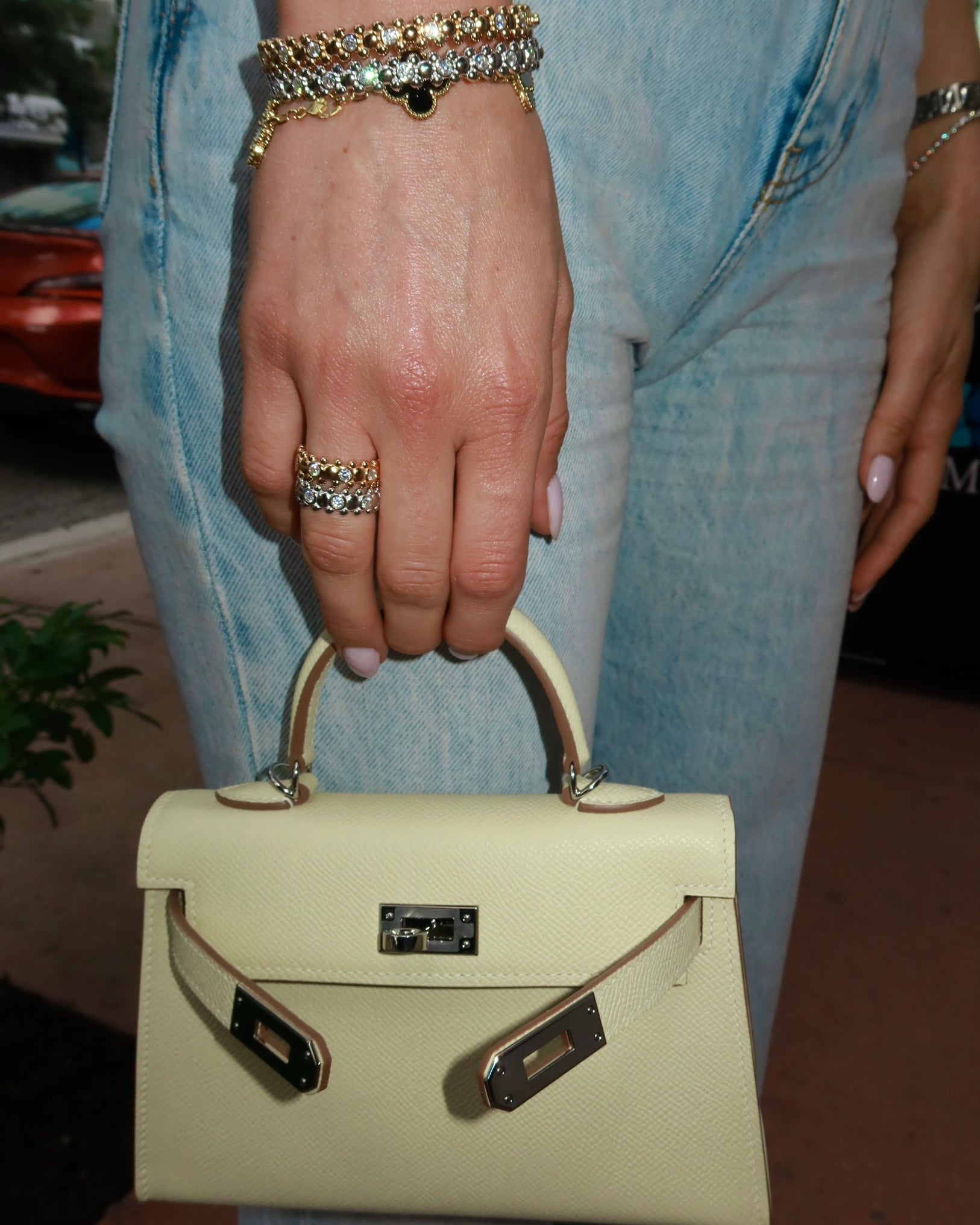 CERBERUS RING 18K Rose Gold Vermeil with Moissanites