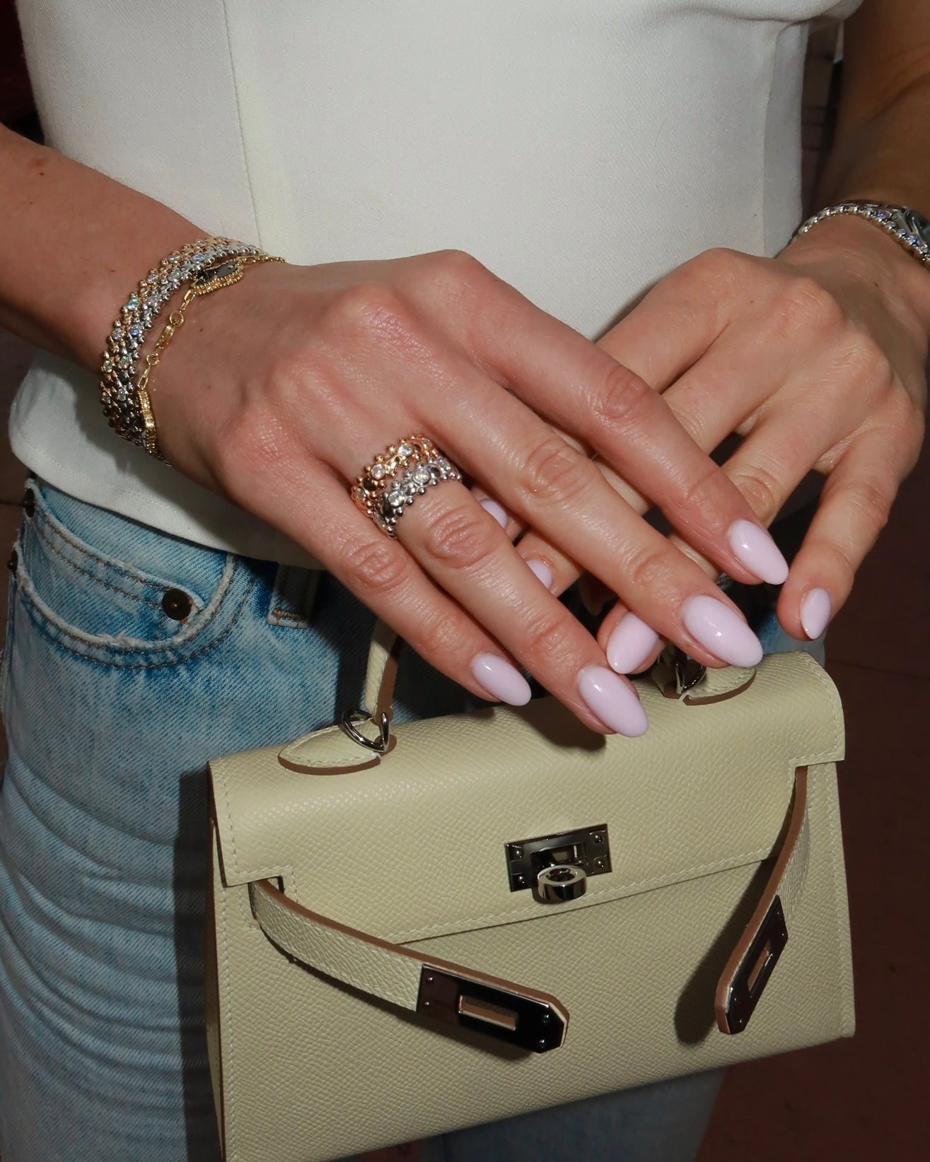 خاتم مورو مطلي بالذهب عيار 18 قيراطًا