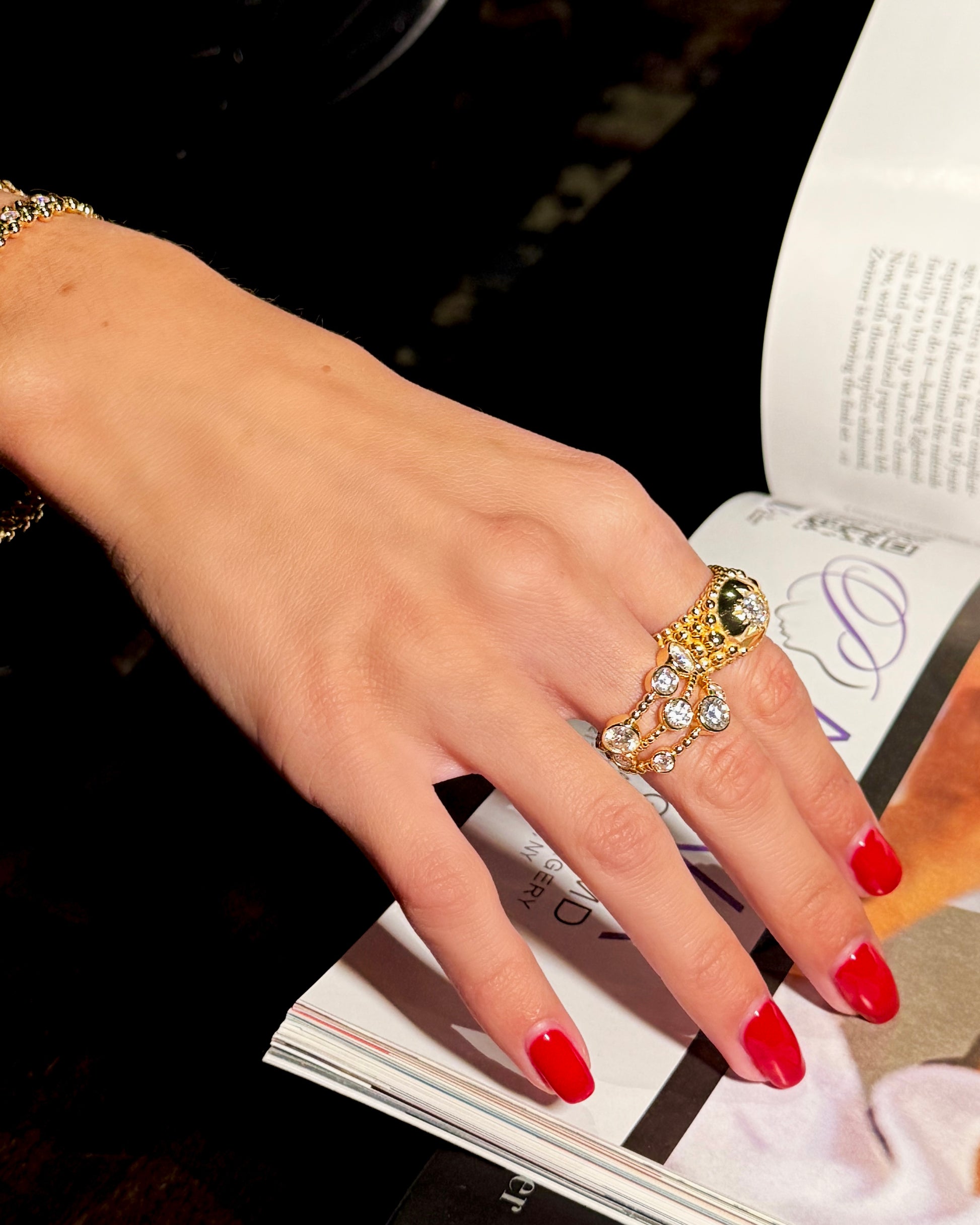 STELLI RING 14K Yellow Gold Vermeil