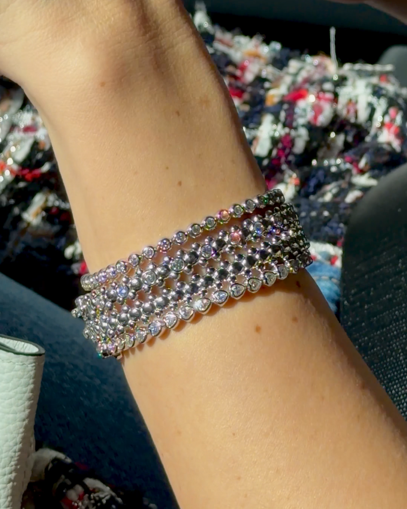 LOVE TENNIS BRACELET White Gold