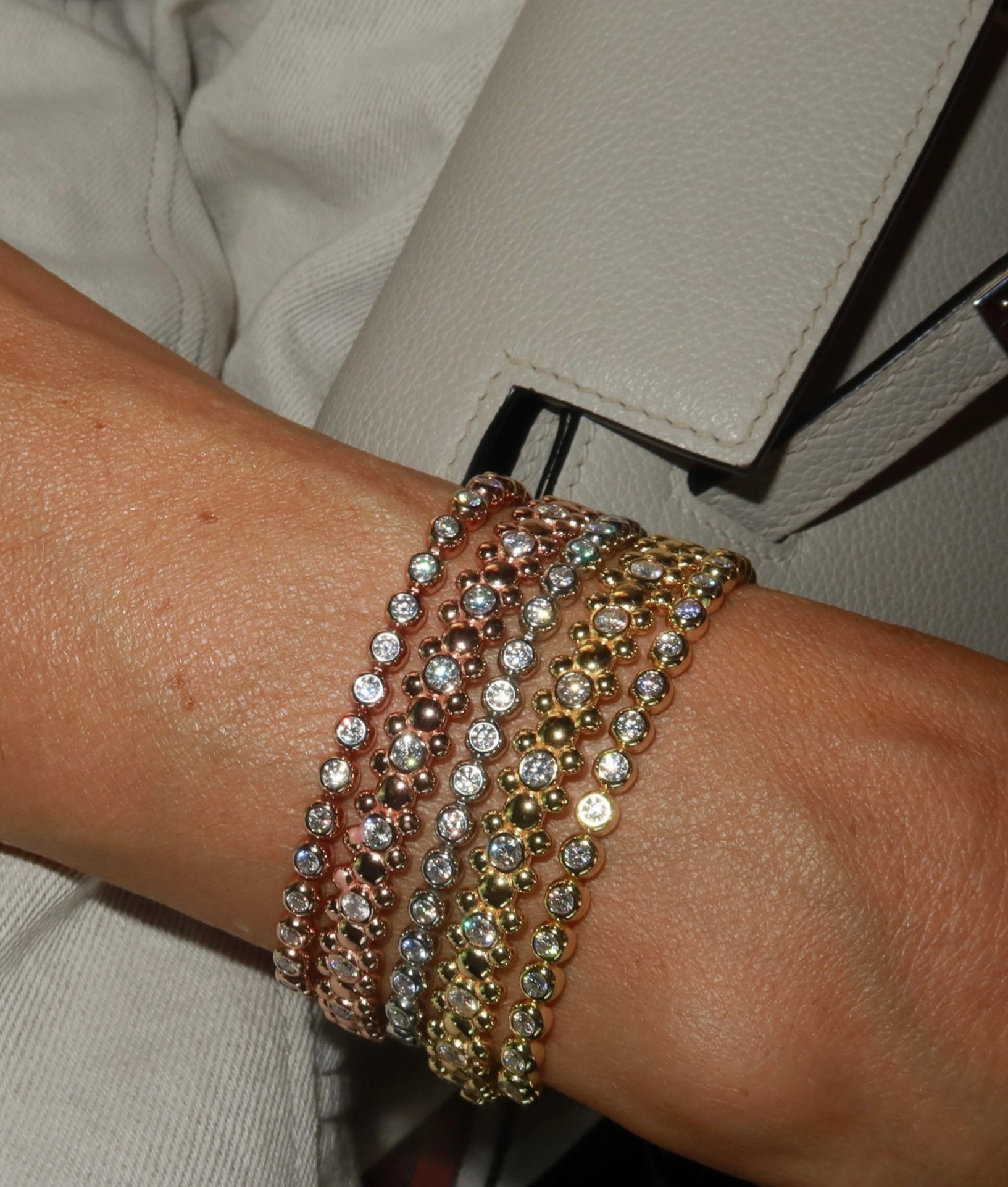 ETERI TENNIS BRACELET 18K Rose Gold Vermeil