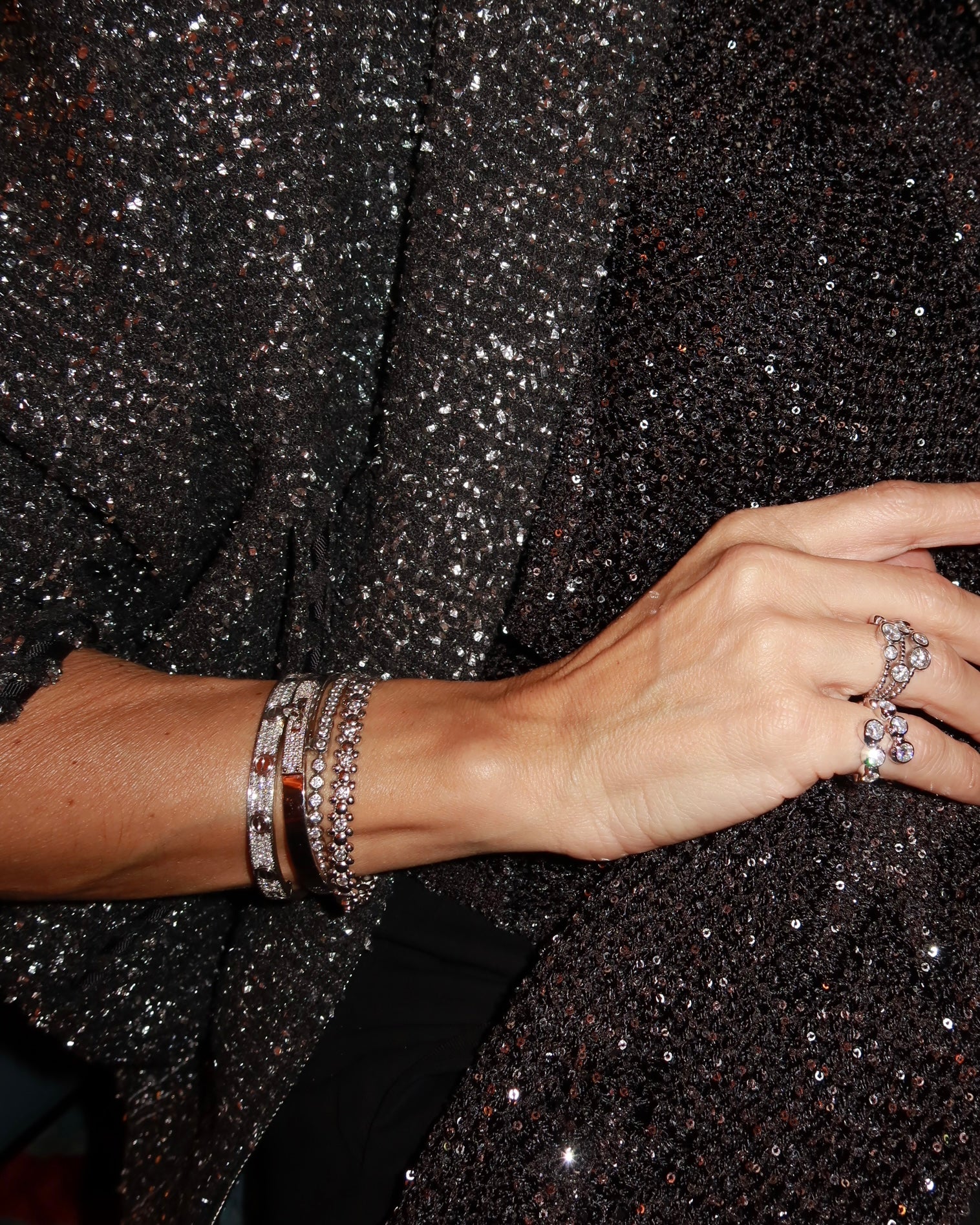 CELESTIAL ETERI DUALIS Ring White Gold Vermeil with Moissanites