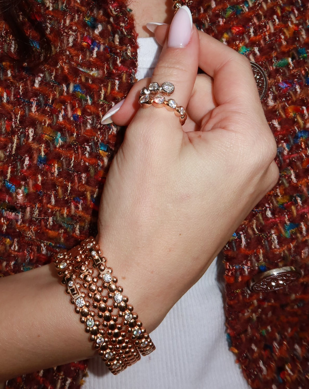 سوار سيربيروس من الذهب الوردي عيار 18 قيراطًا