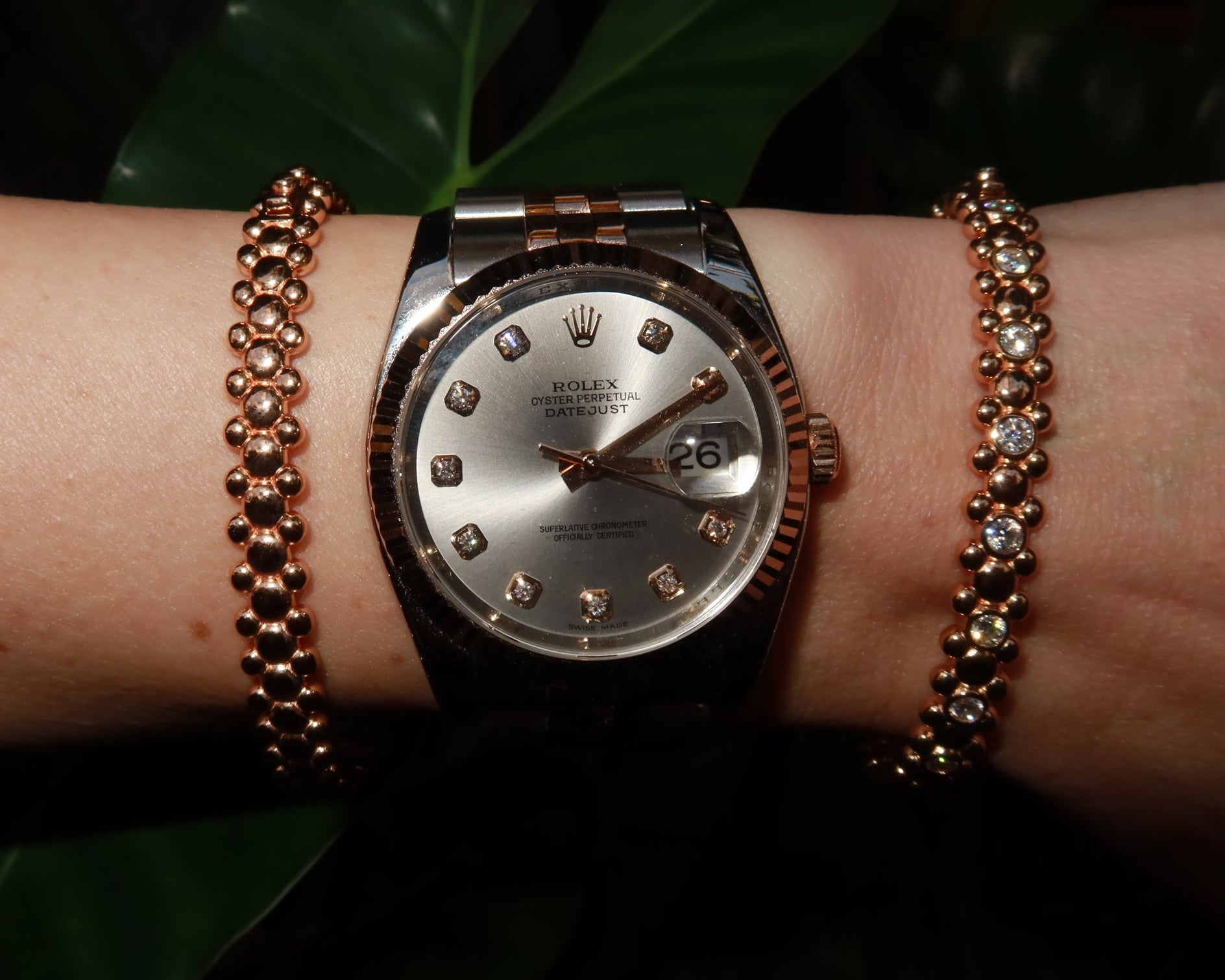 سوار سيربيروس من الذهب الوردي عيار 18 قيراطًا