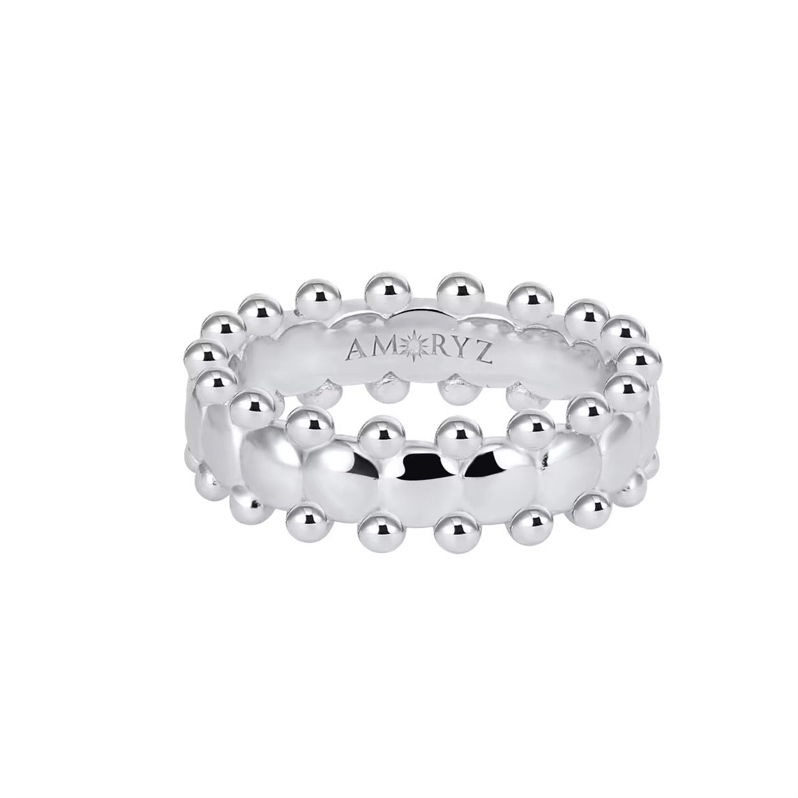 CERBERUS RING White Gold Vermeil