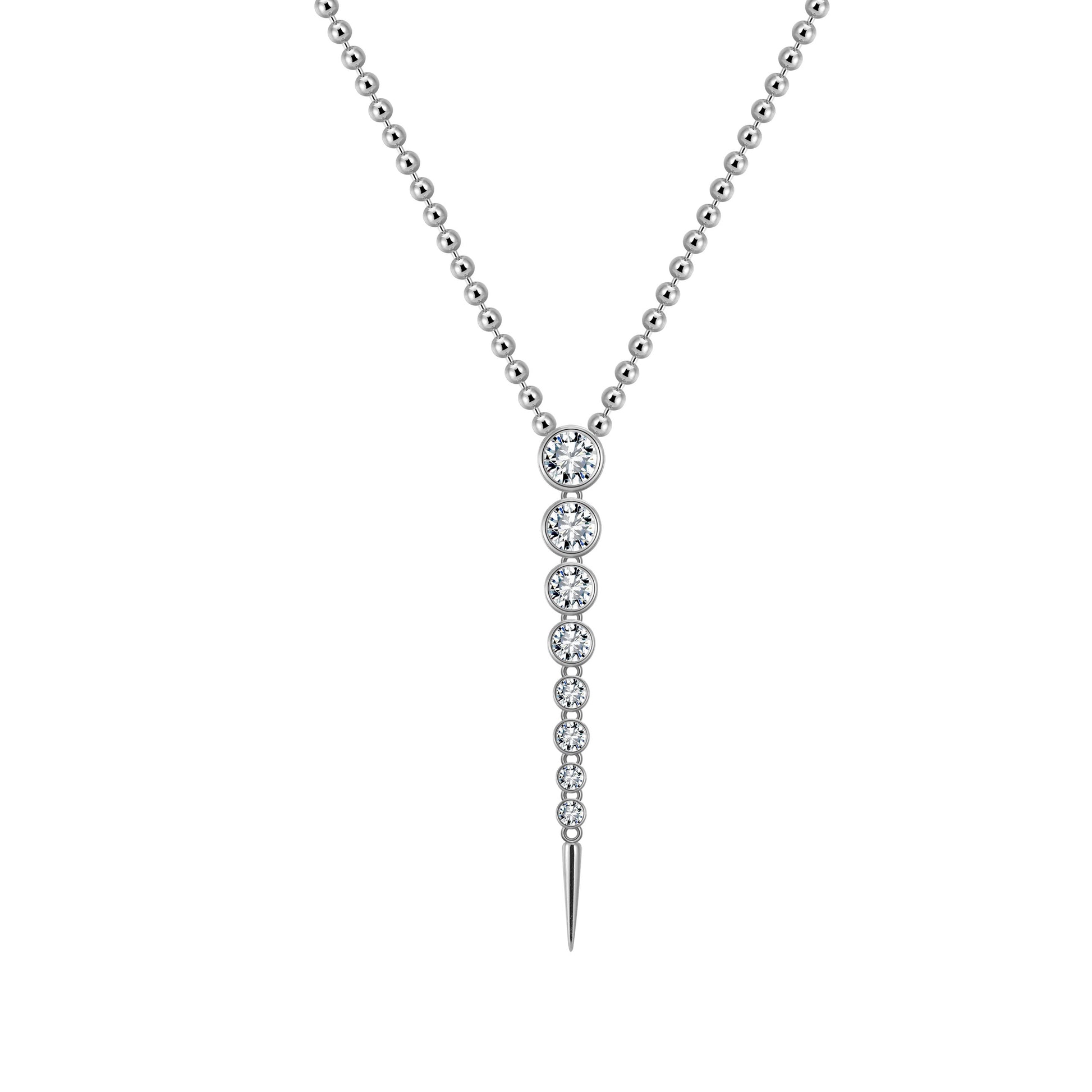 CELESTIAL NYX NECKLACE White Gold Vermeil