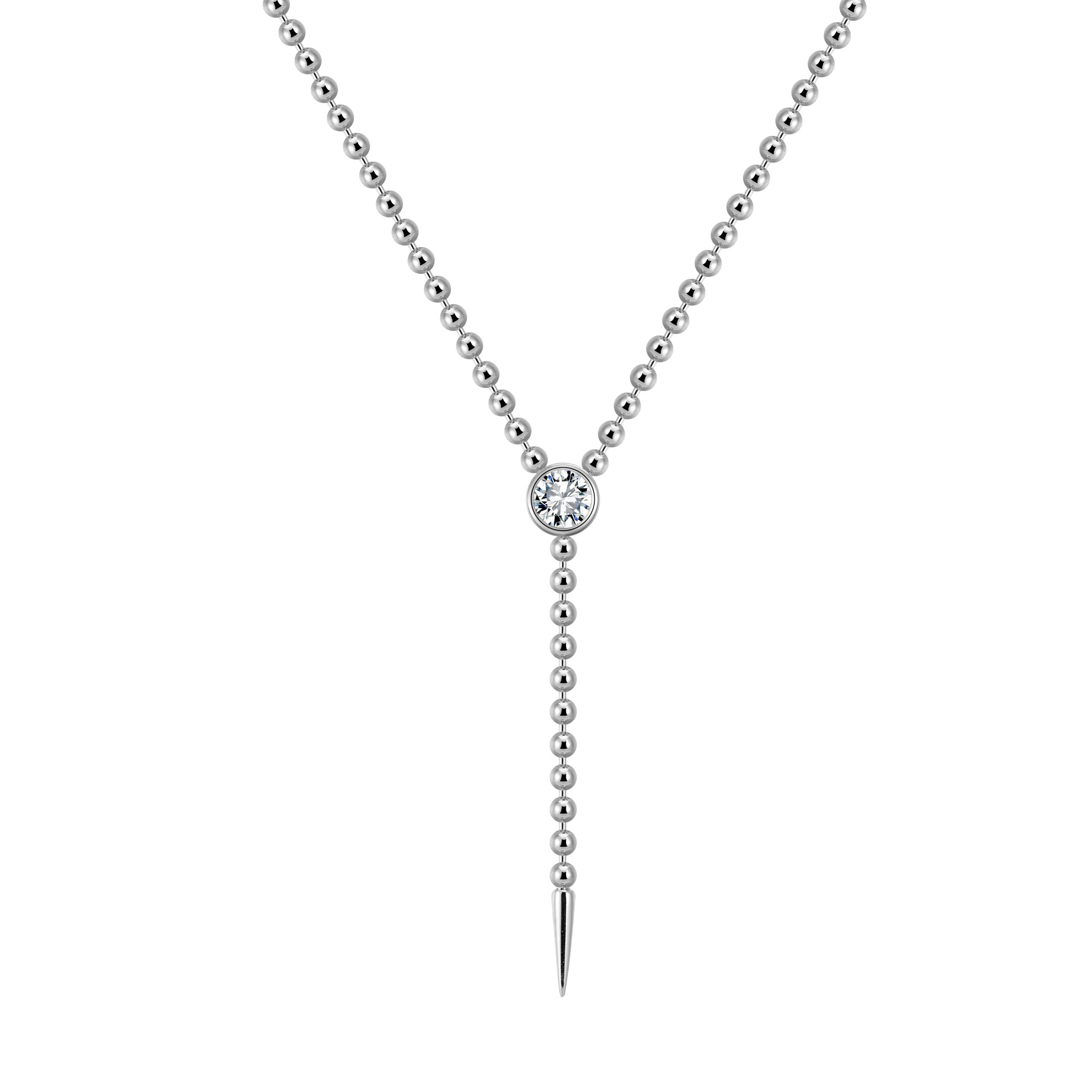 NYX NECKLACE White Gold Vermeil