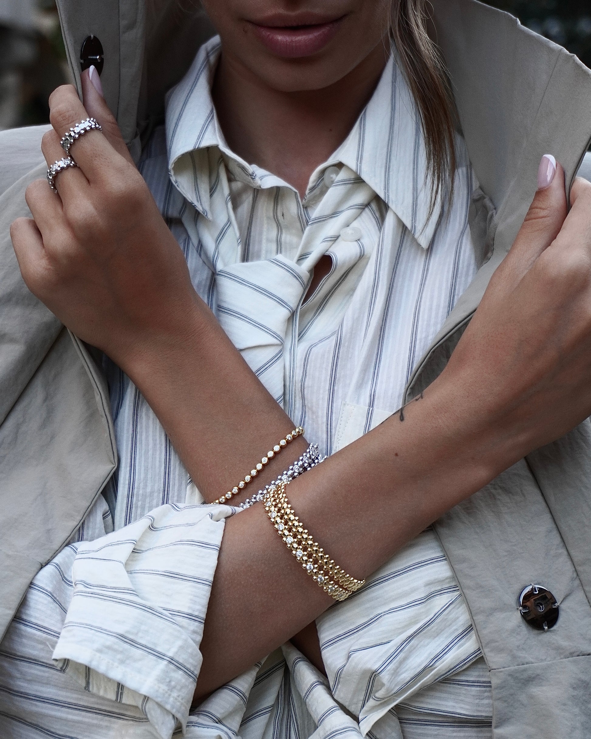 CERBERUS Bangle 14K Yellow Gold Vermeil
