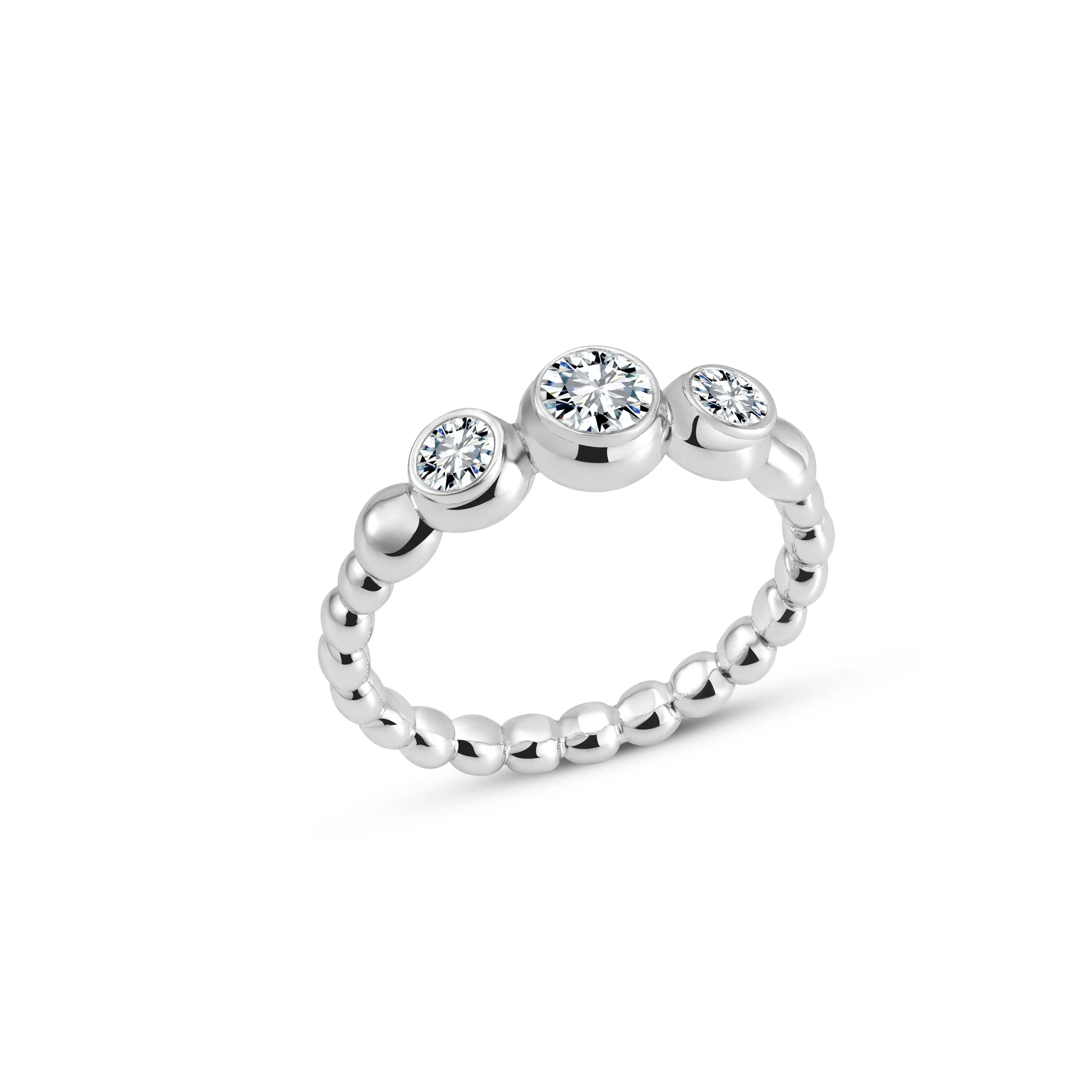 MORO RING White Gold Vermeil