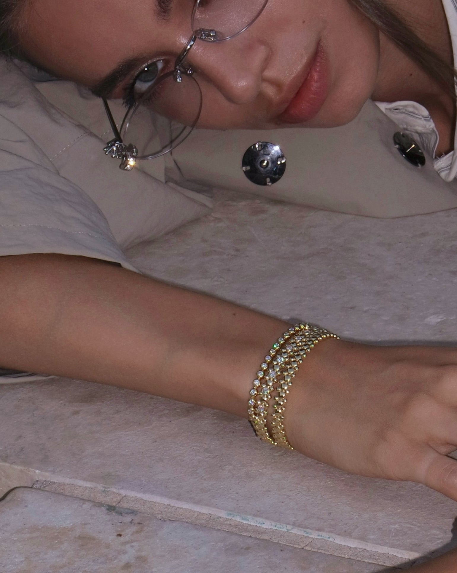 CERBERUS Bangle 14K Yellow Gold Vermeil
