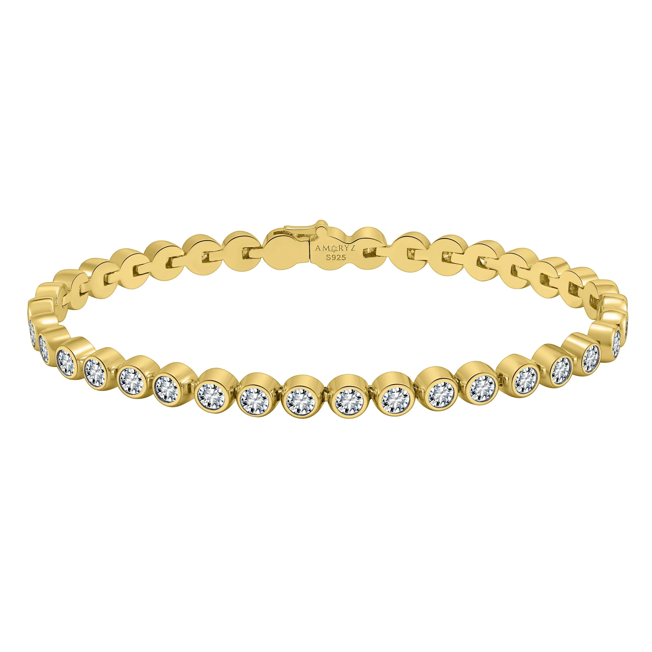 ETERI TENNIS BRACELET 18K Yellow Gold Vermeil