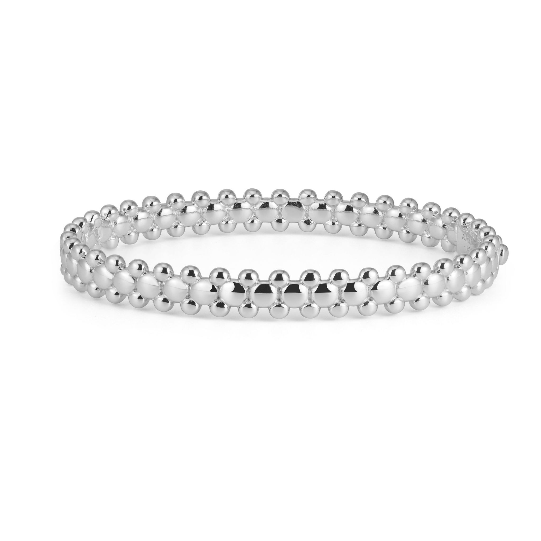 CERBERUS Bangle White Gold Vermeil