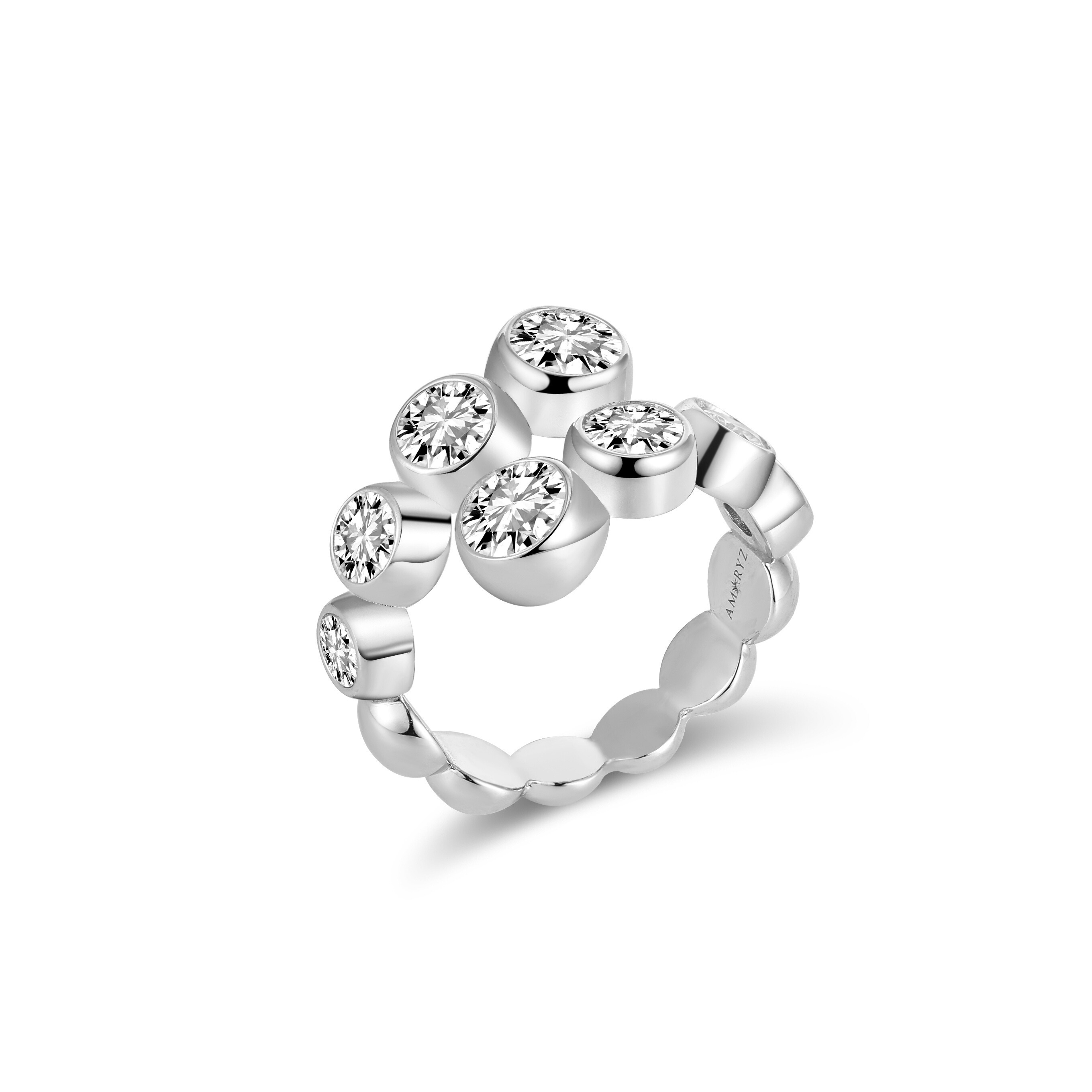 CELESTIAL ETERI DUALIS Ring White Gold Vermeil