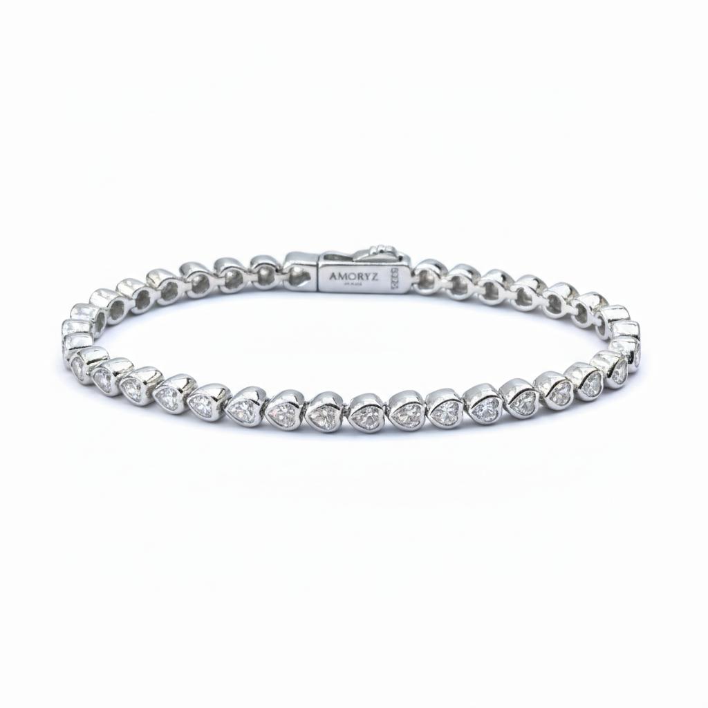 LOVE TENNIS BRACELET White Gold