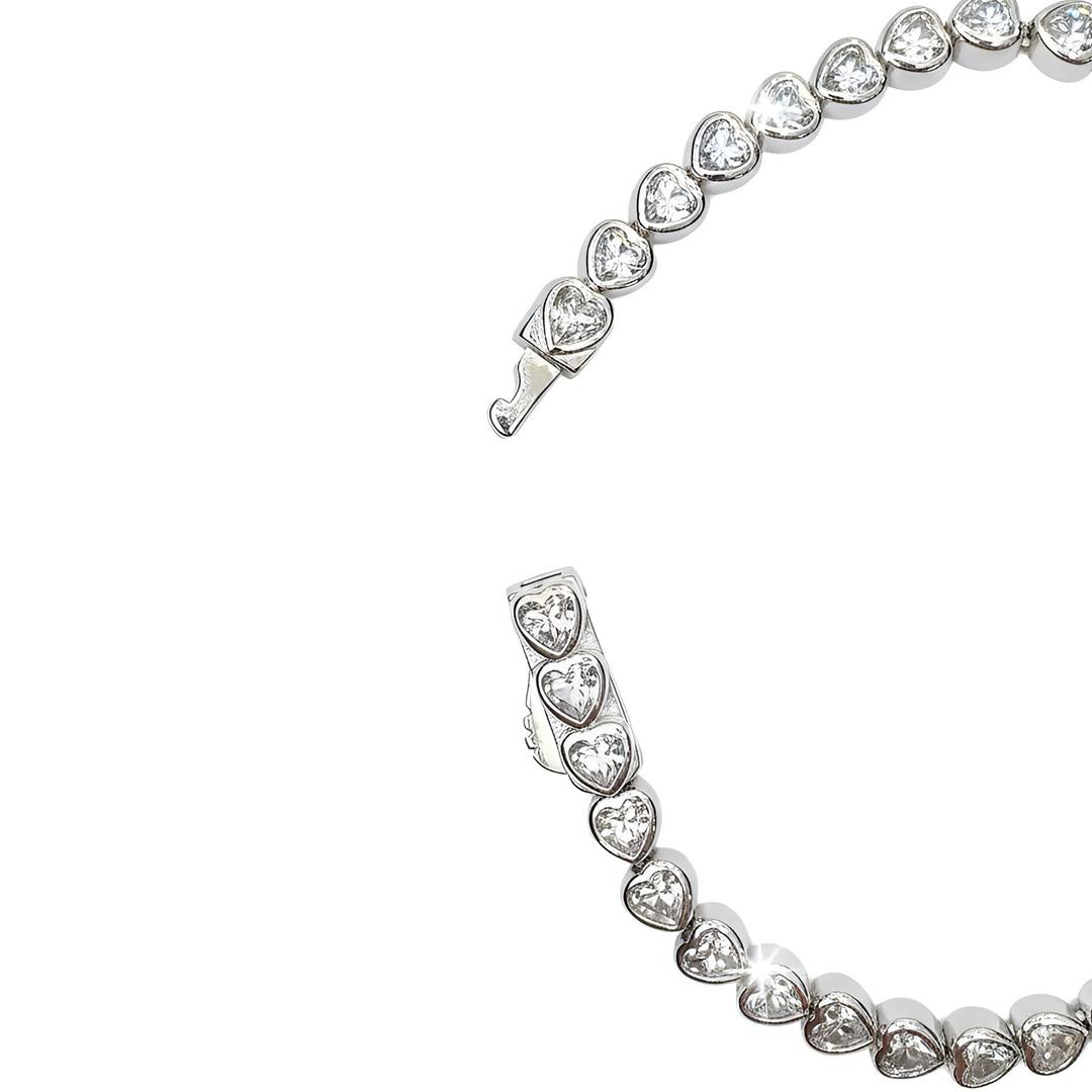 LOVE TENNIS BRACELET White Gold